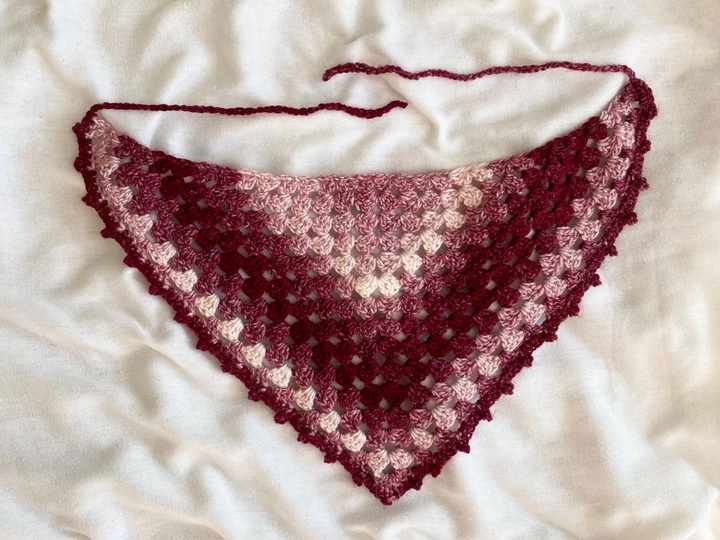Häkelanleitung Haartuch Boho Bandana