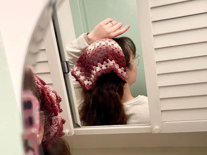 Häkelanleitung Haartuch Boho Bandana