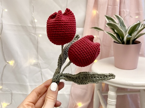 Häkelanleitung Tulpe