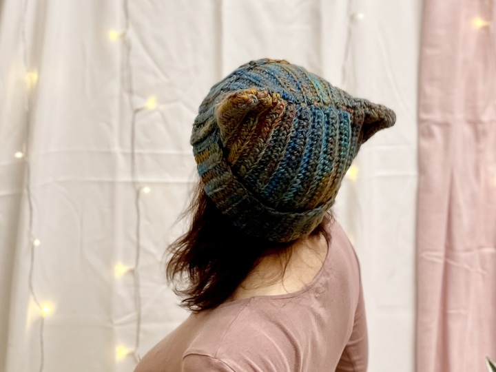 Häkelanleitung Mütze mit Katzenohren