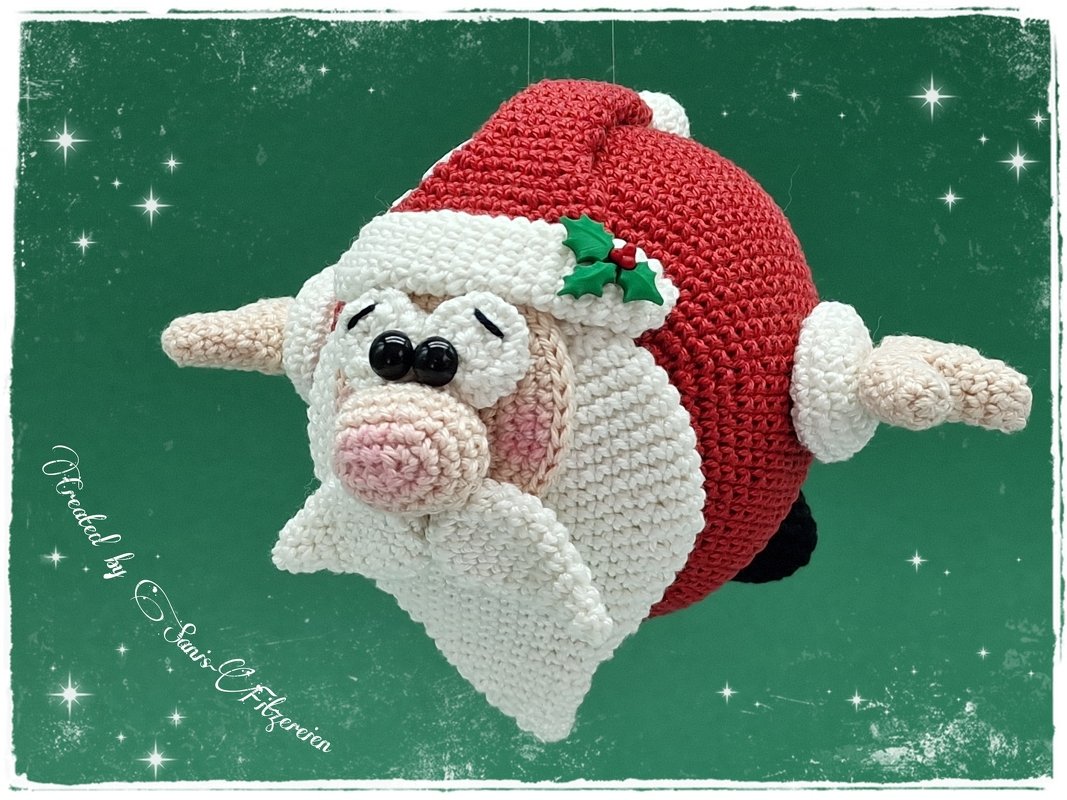 Häkelanleitung Fliegender Weihnachtsmann - Bild 5