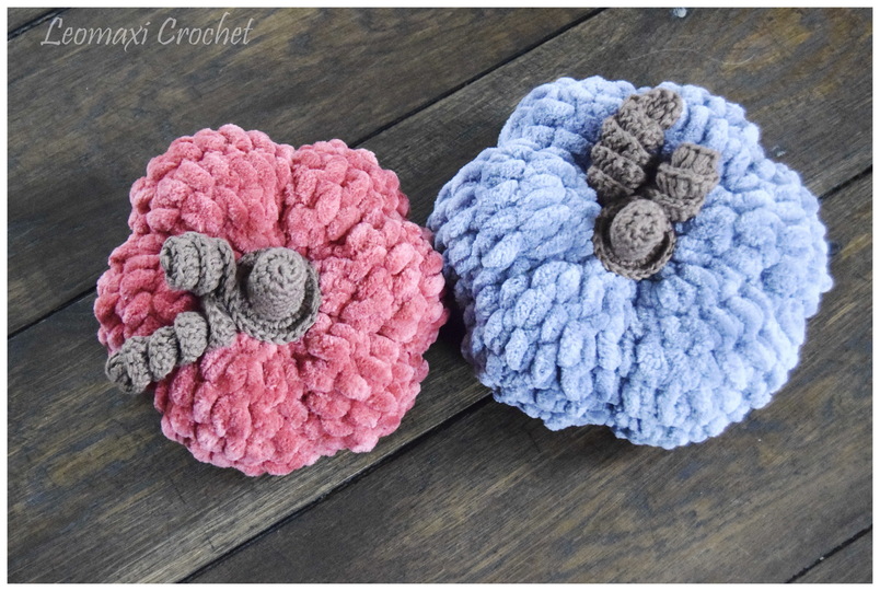 + VELVET PUMKIN + kleine Kürbisse häkeln, schnelle Herbstdeko, Anfänger