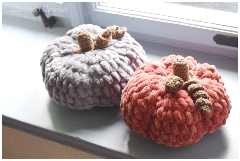 + VELVET PUMKIN + kleine Kürbisse häkeln, schnelle Herbstdeko, Anfänger