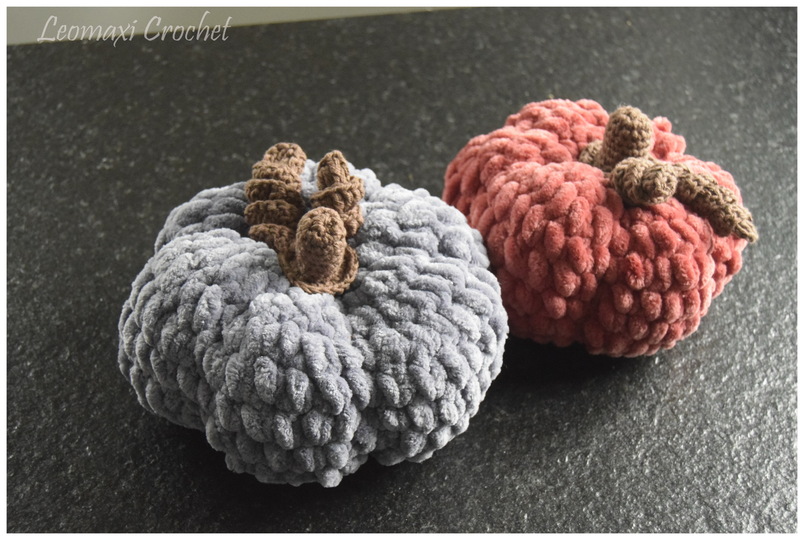 + VELVET PUMKIN + kleine Kürbisse häkeln, schnelle Herbstdeko, Anfänger