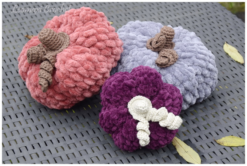 + VELVET PUMKIN + kleine Kürbisse häkeln, schnelle Herbstdeko, Anfänger