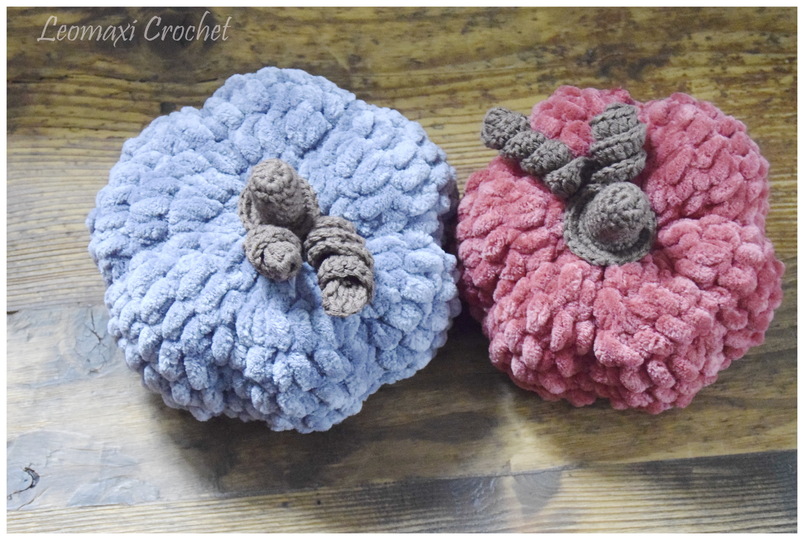 + VELVET PUMKIN + kleine Kürbisse häkeln, schnelle Herbstdeko, Anfänger