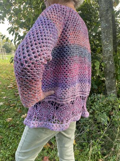 Häkelanleitung für eine Boho-Weste oder Jacke "Grannyzado"