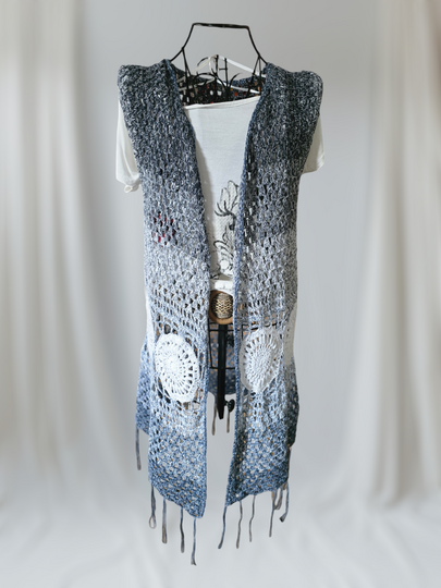 Häkelanleitung für eine Boho-Weste oder Jacke "Grannyzado"