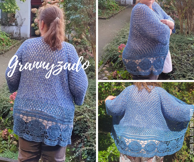 Häkelanleitung für eine Boho-Weste oder Jacke "Grannyzado"