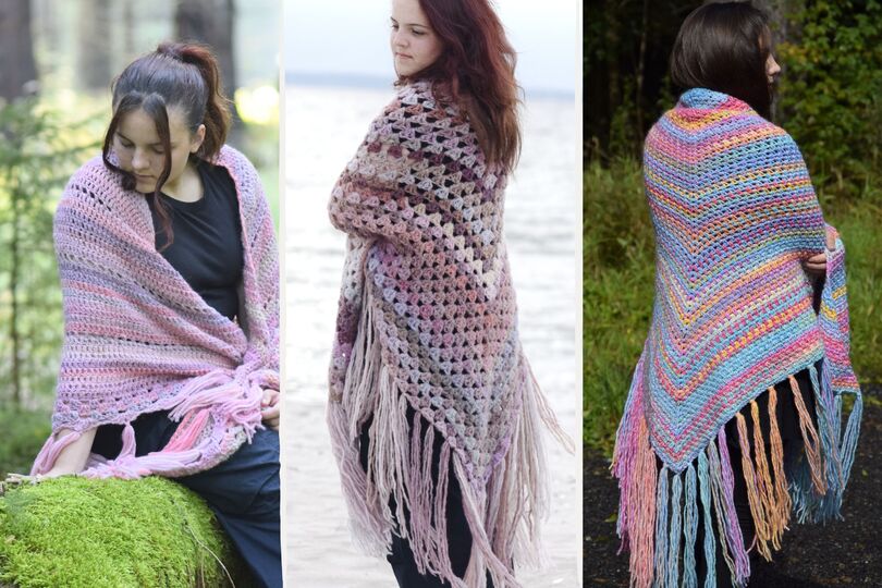 + COSY TIME + 3 Kuschelstolas im Set, perfekt für Anfänger, Stola, Tuch