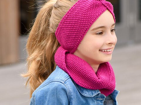 Strickanleitung Stirnband mit Loop "Sidney" 765037