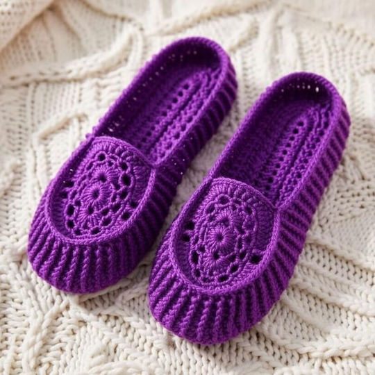 Crochet Slippers Pattern – Easy Women’s House Shoes with Video Tutorial