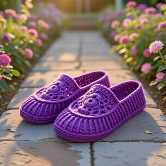 Crochet Slippers Pattern – Easy Women’s House Shoes with Video Tutorial