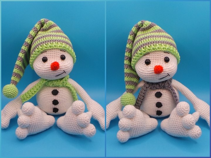 Häkelanleitung Schneemann Mailo