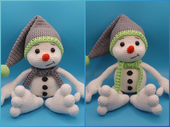 Häkelanleitung Schneemann Mailo