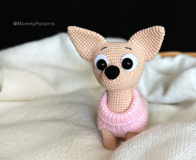 SET of 4 Crochet patterns Dogs: Corgi, Dachshund, Chihuahua and Bruno