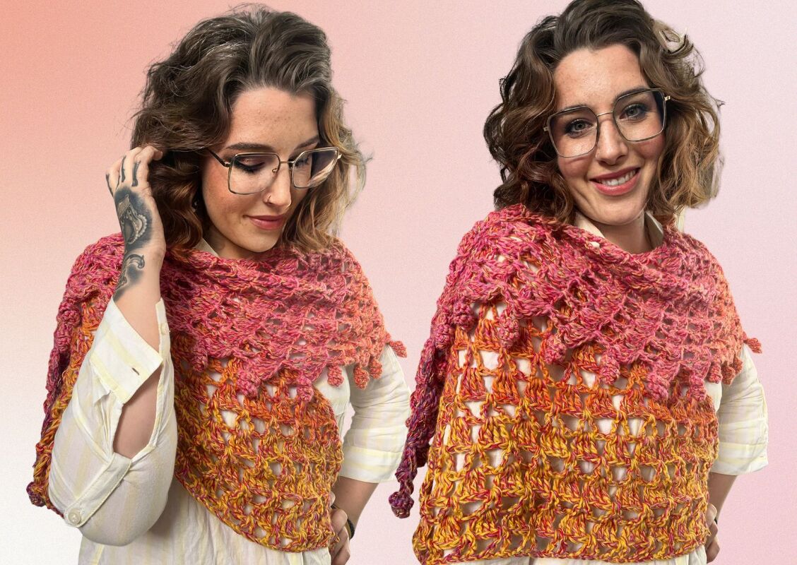 Häkelanleitung Tuch "FEUERKORDEL"