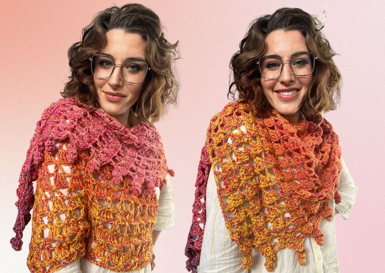 Häkelanleitung Tuch "FEUERKORDEL"