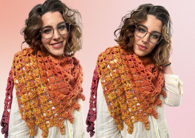 Häkelanleitung Tuch "FEUERKORDEL"