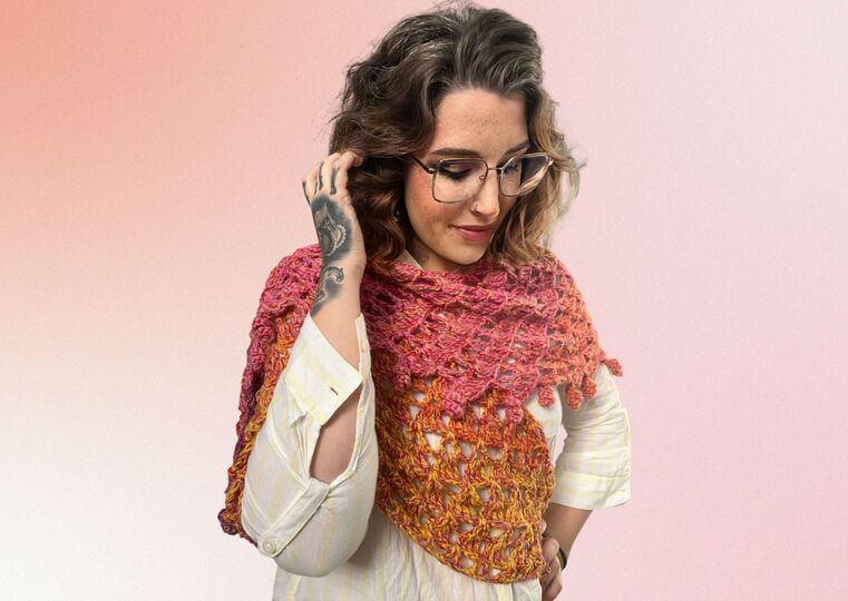 Häkelanleitung Tuch "FEUERKORDEL"