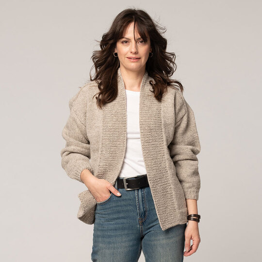 Strickanleitung Damenjacke "Schafwolle" 765055