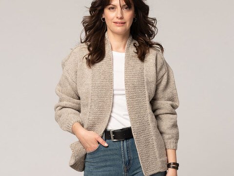 Strickanleitung Damenjacke "Schafwolle" 765055