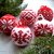 Knitting pattern for basic Christmas ball ornament 5 Christmas balls
