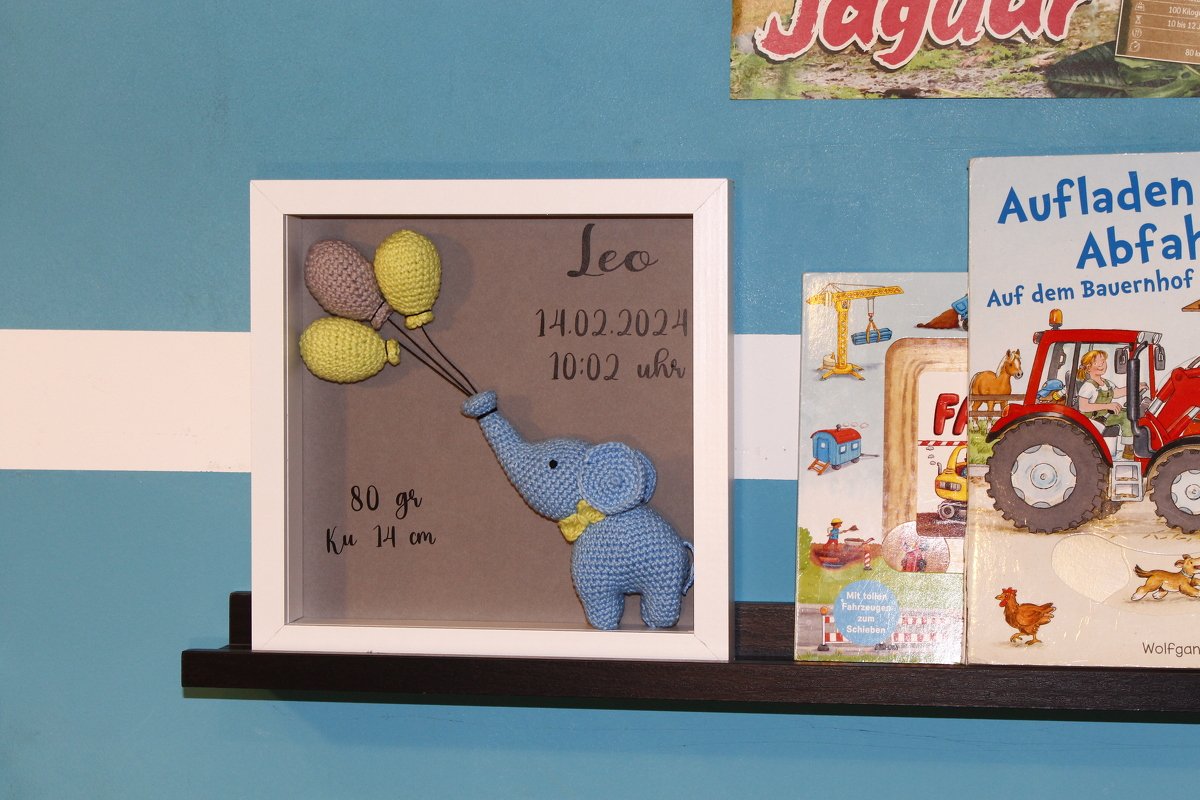 Häkelanleitung Elefant Leo mit Luftballons - Bild 2