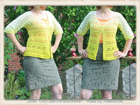 Häkelanleitung One-Cake-Perlensommer Jacke