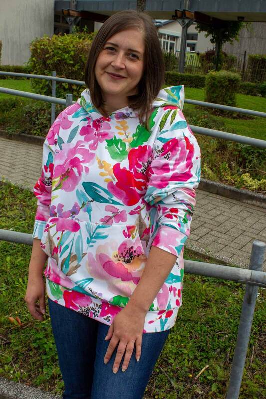 Schnittmuster Hoodie Ein buntes Leben Gr. 32 - 62 Damen - Bild 5