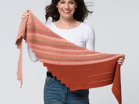 Strickanleitung Drachenschwanztuch "Messina & Macau" 765076