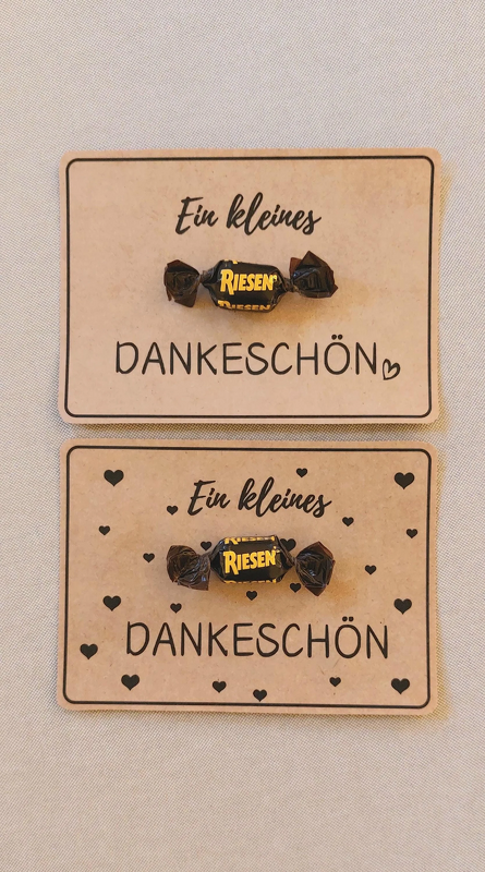 Druckvorlage kleines Dankeschön - kleines Riesen Dankeschön - Lastminute