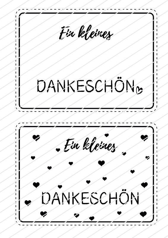 Druckvorlage kleines Dankeschön - kleines Riesen Dankeschön - Lastminute - Bild 2