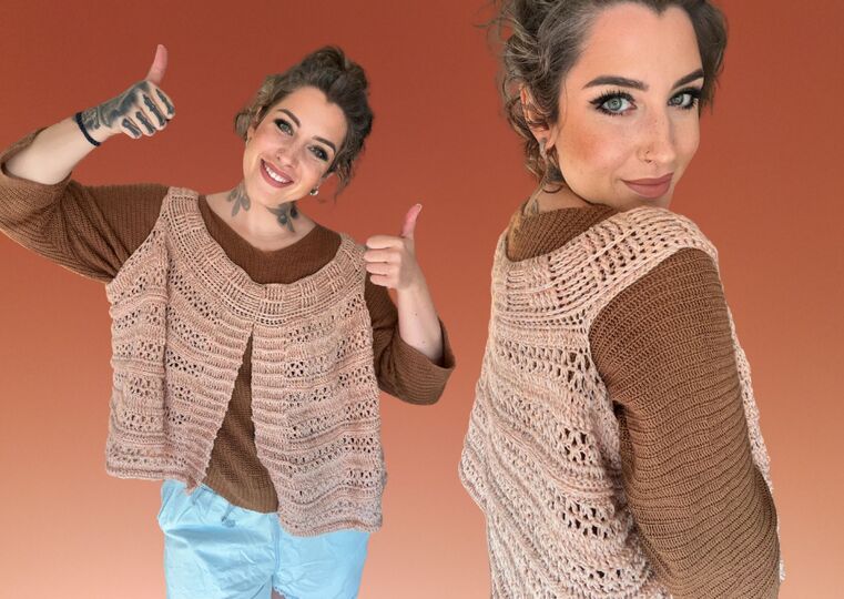 Häkelanleitung Longweste "ZAUBERWALD"