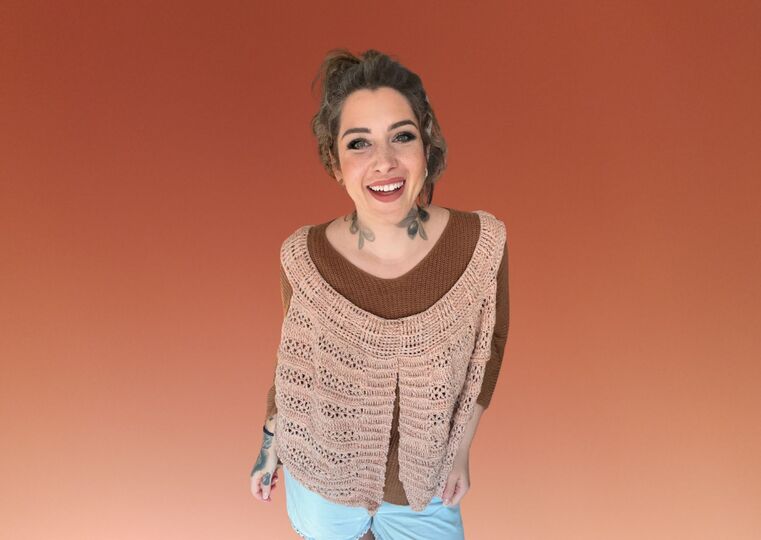 Häkelanleitung Longweste "ZAUBERWALD"