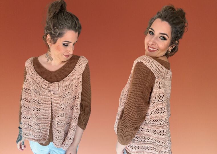 Häkelanleitung Longweste "ZAUBERWALD"