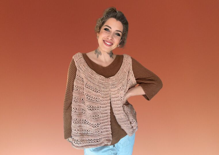 Häkelanleitung Longweste "ZAUBERWALD"