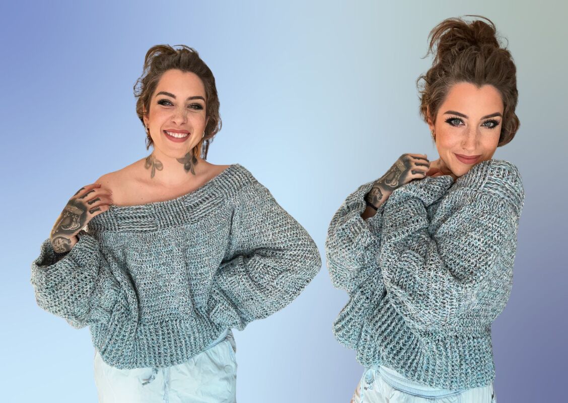 Häkelanleitung Pulli "SPLASH"