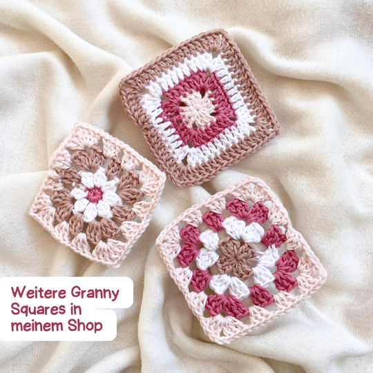 Häkelanleitung Quadratisches Granny Square „Basic“
