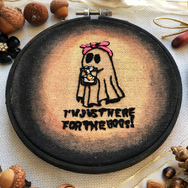 Halloween Stickanleitung: "I'm just here for the boos" | Geist | PDF - Bild 2