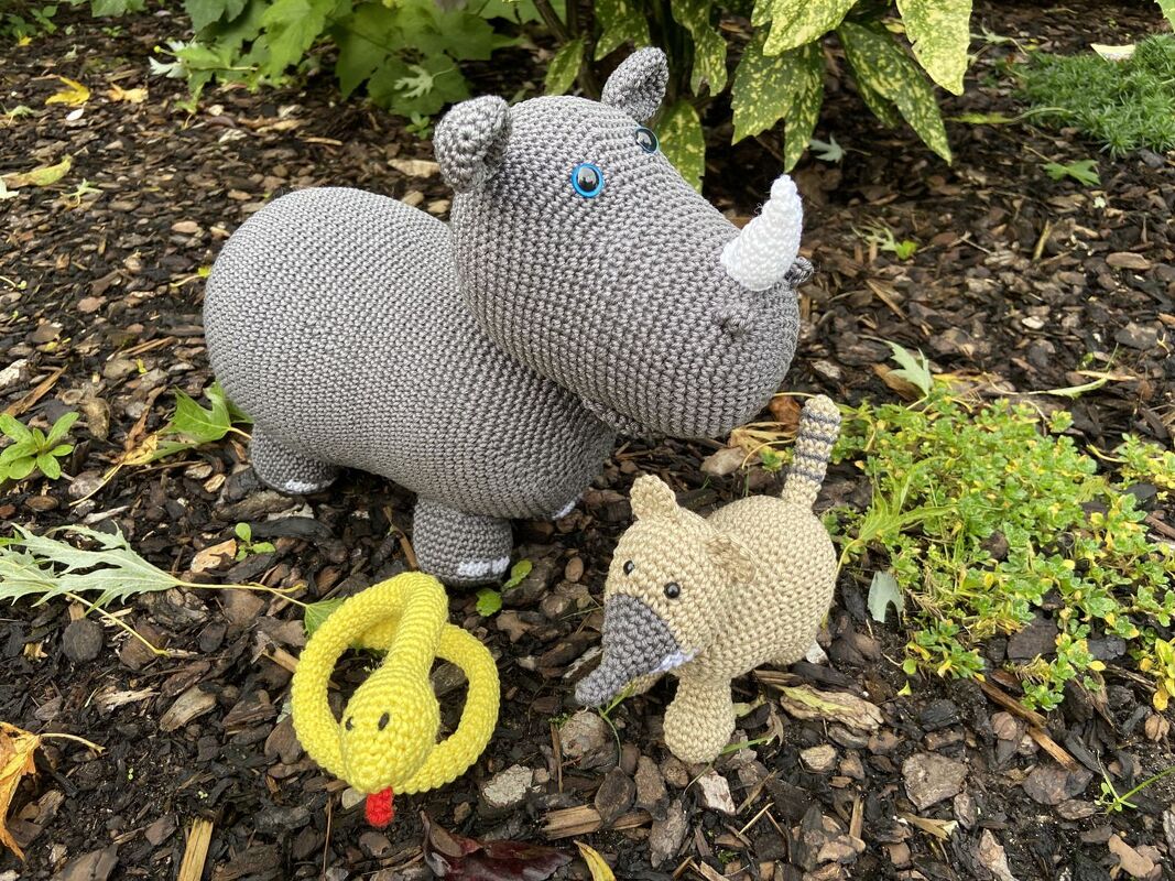 Häkelanleitung - Naolo Nashorn