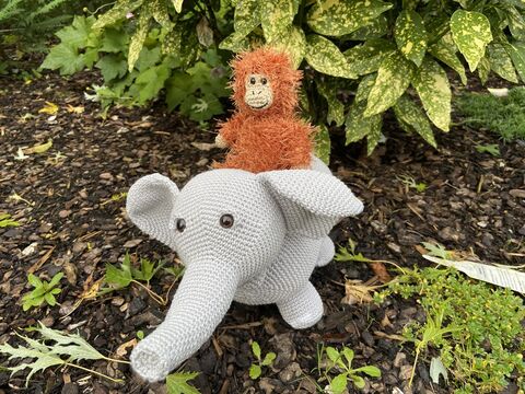 Häkelanleitung - Elmo Elefant