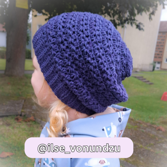 Star Stitch Crochet Hat (0-99 years, 4 sizes)