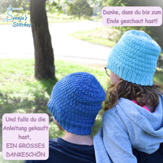 Star Stitch Crochet Hat (0-99 years, 4 sizes)