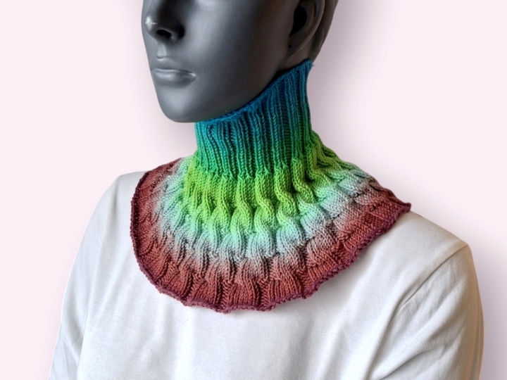 Strickanleitung Schalkragen, Kragenschal, Neckwarmer, Loop, Cowl, #332