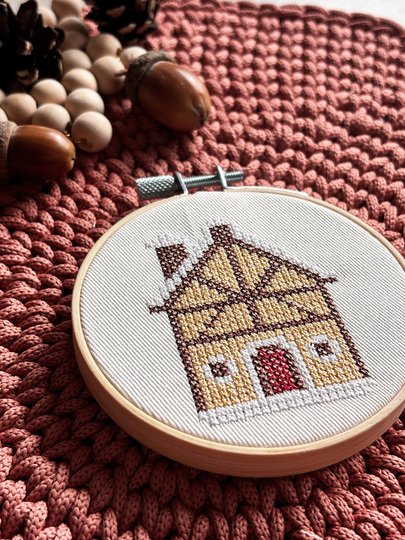 Stickdatei: Weihnachtsmotive für Miniaturstickrahmen