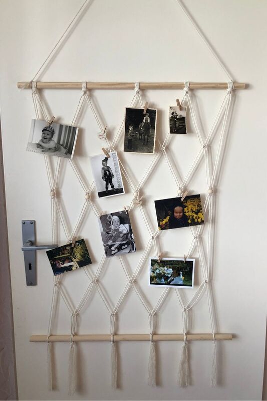 PDF Anleitung: Makramee Fotoaufhängung knüpfen | Makramee