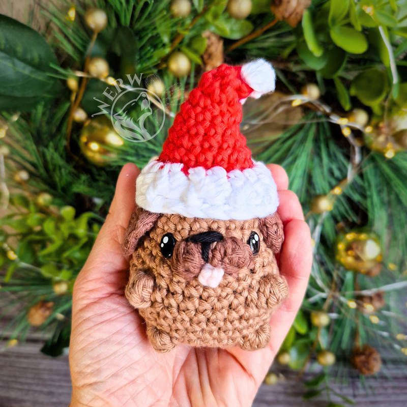 Christmas crochet puppy no sew pattern - Image 6