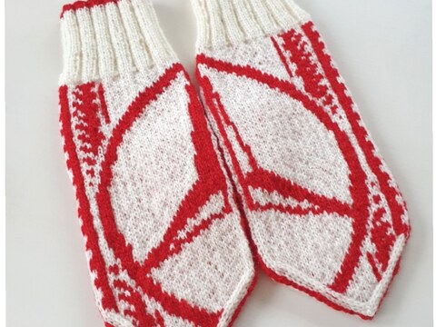 PATTERN: Mercedes Mittens ~ knitting stricken votter fäustlinge strikke