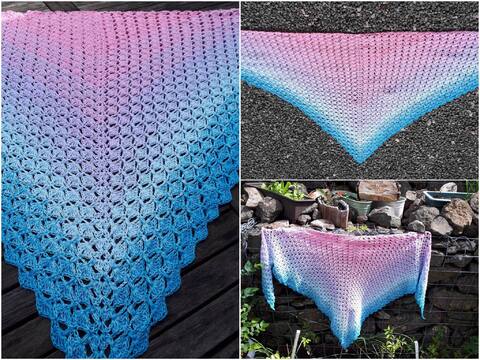 Häkelanleitung - Tuch "Yellena"